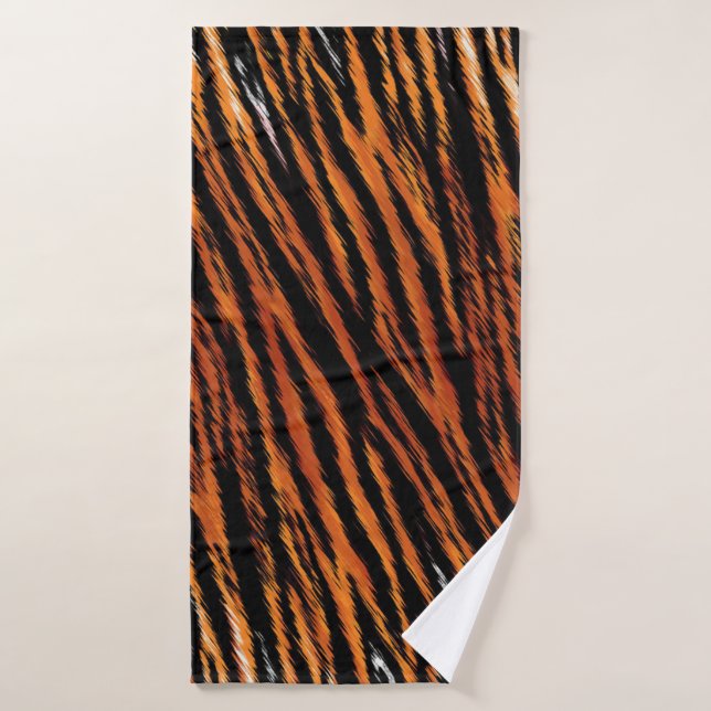 Tiger Stripes Muster Badehandtuch (Badehandtuch)