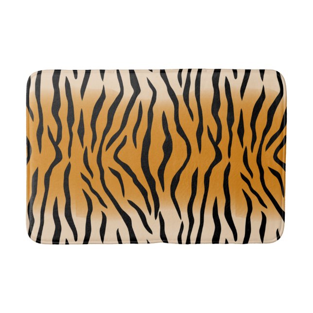 Tiger Stripes Muster Bath Mat Badematte (Vorderseite)