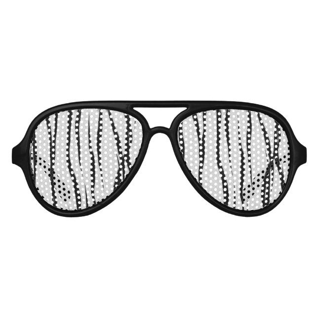 Tiger Stripes Muster Partybrille (Vorderseite)