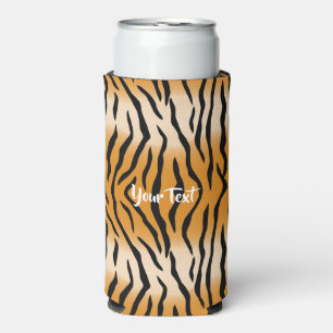 Tiger Stripes Muster Seltzer Can Cooler Selters Dosenkühler