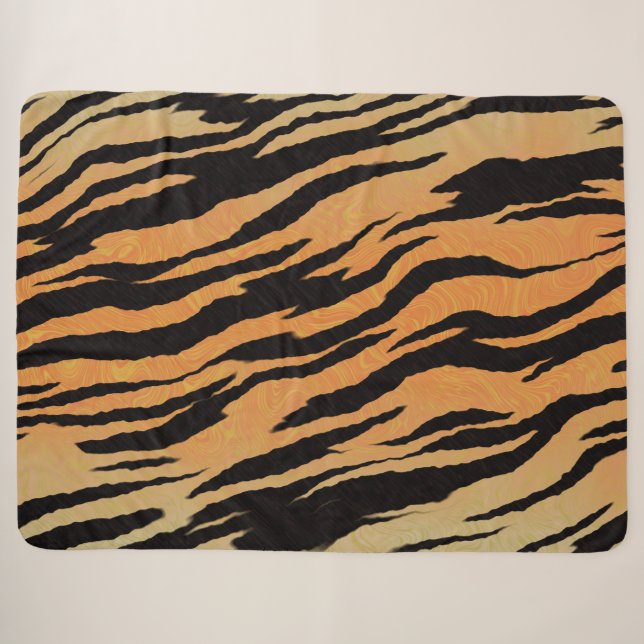 Tiger Stripes Sherpadecke (Vorderseite (Horizontal))