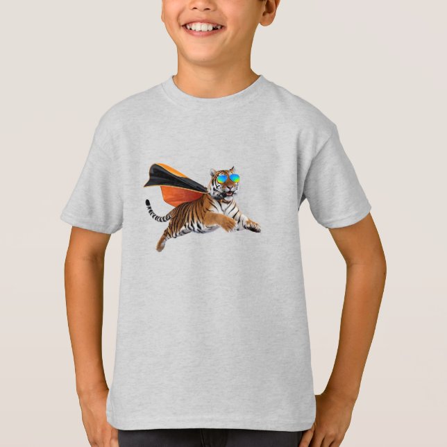 Tiger Superhero T-Shirt (Vorderseite)