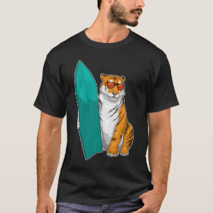 Tiger Surfboard T-Shirt