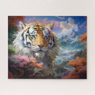 Tiger Surreal Landscape Fantasy Art Puzzle