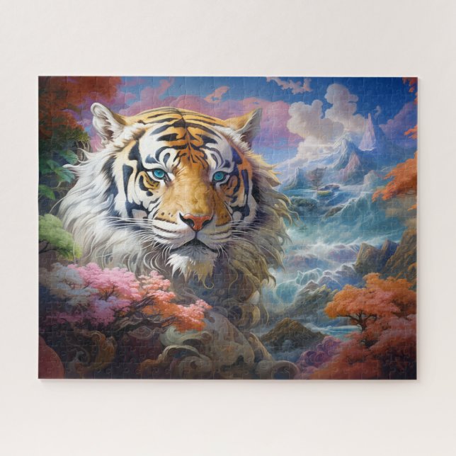 Tiger Surreal Landscape Fantasy Art Puzzle (Horizontal)