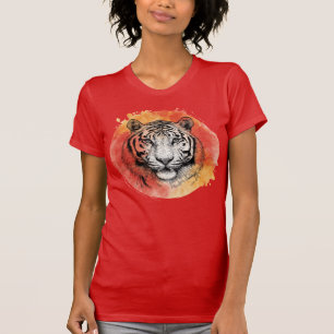 Tiger Symbol des Mutes. T-Shirt