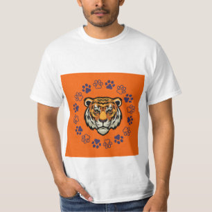 Tiger T - Shirt Orange & Blue