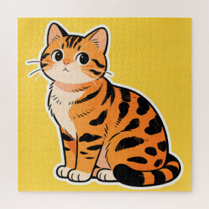 Tiger-Tabby-Katze-Puzzle Puzzle