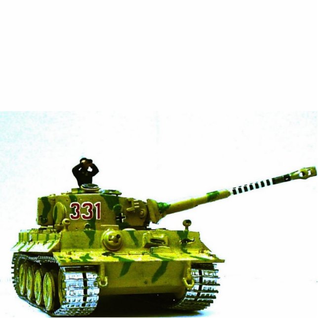 Tiger-Tank-Fotoskulptur Freistehende Fotoskulptur (Vorne)