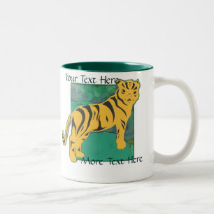 Tiger-Tasse Zweifarbige Tasse