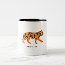 Tiger-Tasse Zweifarbige Tasse