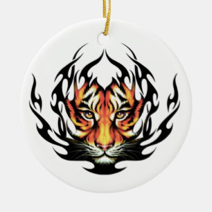 Tiger Tattoo Keramikornament