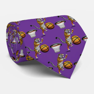 Tiger Team Sports Maskottchen Basketball-Schlips Krawatte
