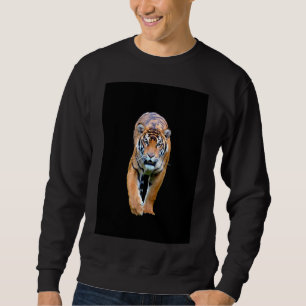 Tiger Template laufen Mens Basic Black Sweatshirt