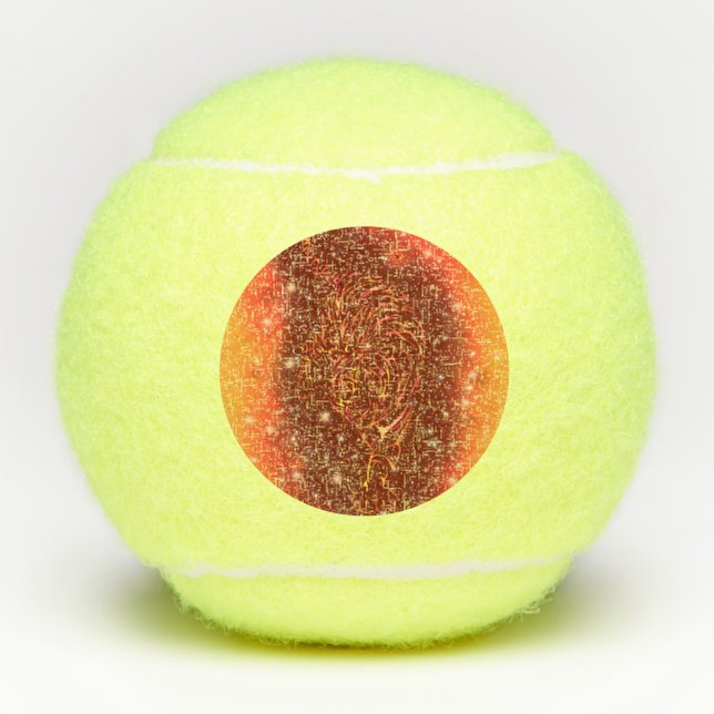 Tiger Tennis Balls in Galaxy Starry Night Tennisbälle (Vorderseite)