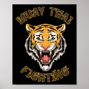 Tiger Thai-Boxen und Kickboxen Poster