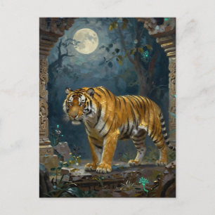 Tiger Thema In Kontakt bleiben Postkarte