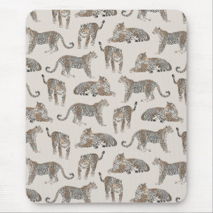 Tiger Tier Pink Modern Mousepad