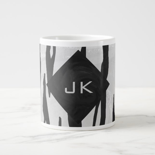 Tiger Tiger Black/White Print Jumbo-Tasse (Vorderseite)