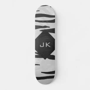 Tiger Tiger Black/White Print Skateboard