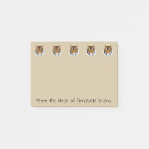 Tiger-Tiger brennend hell Post-it Klebezettel