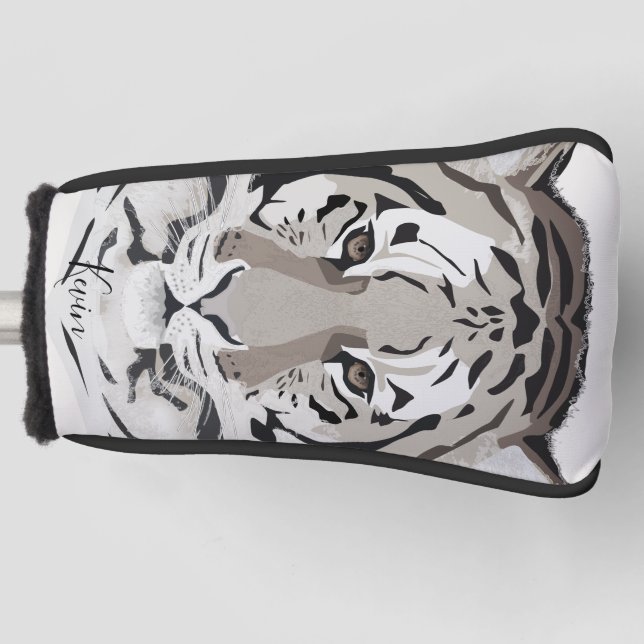 Tiger, tiger face, symbol of 2022  golf headcover (Vorderseite)