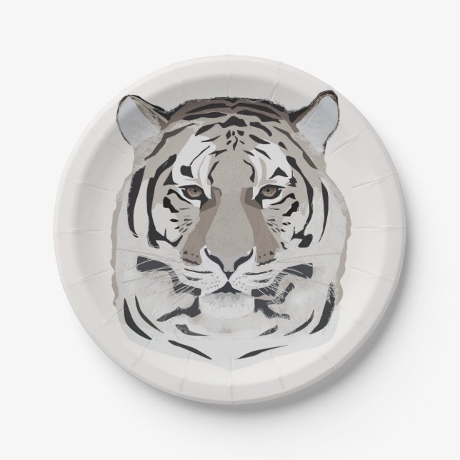 Tiger, tiger face, symbol of 2022 pappteller (Vorderseite)