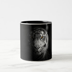 Tiger, Tigerfotografie, atemberaubend, Zweifarbige Tasse