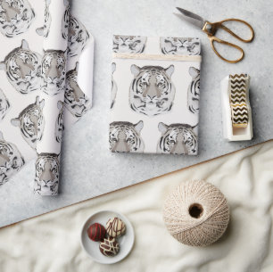 Tiger, Tigergesicht, Symbol der Tasse 2022 Geschenkpapier