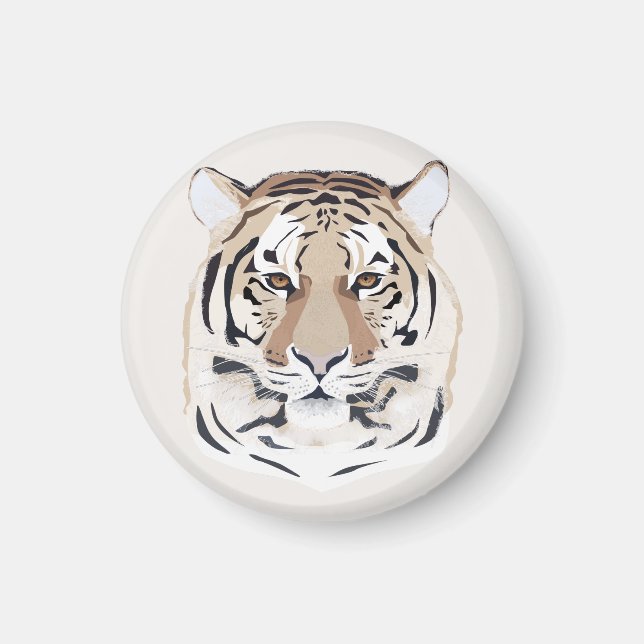 Tiger, Tigergesicht, Symbol von 2022 Magnet (Vorne)