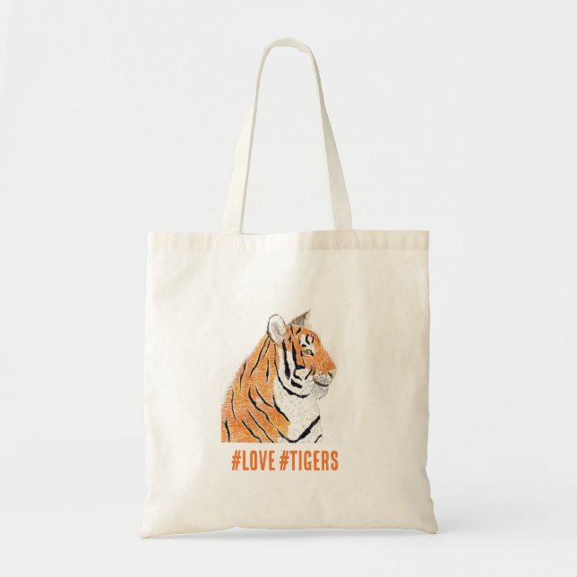 Tiger Tote Bag Tragetasche (Vorne)