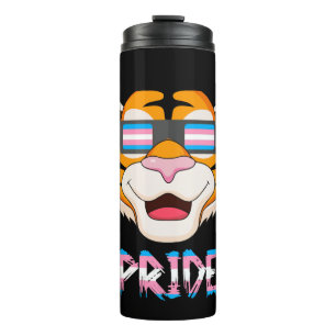 Tiger Transgender Flag Lgbt Thermosbecher