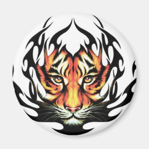 Tiger Tribal Tattoo-Magnet Magnet