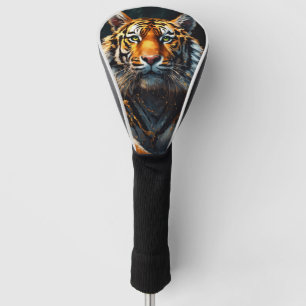 "Tiger Triumph: Premium Golf Head Cover" "Roar on Headcover