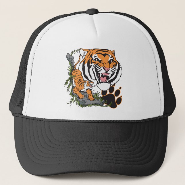 Tiger Truckerkappe (Vorderseite)
