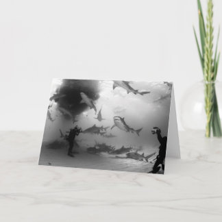 Tiger-u. Zitronen-Haifisch notecard Karte