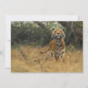 Tiger über die Uhr   Wilhelm Kuhnert