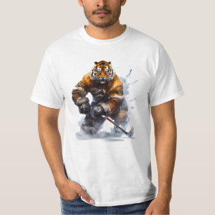 Tiger über Eishockey-Abenteuer T-Shirt