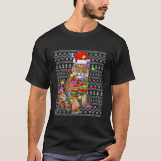 Tiger Ugly Lighting Santa Tiger T-Shirt
