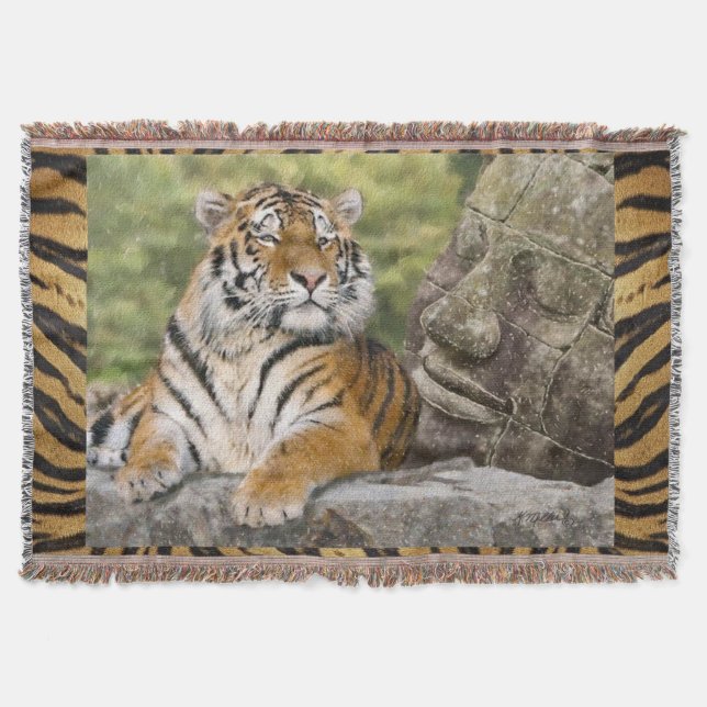 Tiger und Buddah Decke (Vorderseite)