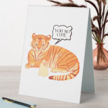 Tiger und Bunny Freundschaft – Süße Tierillustrati