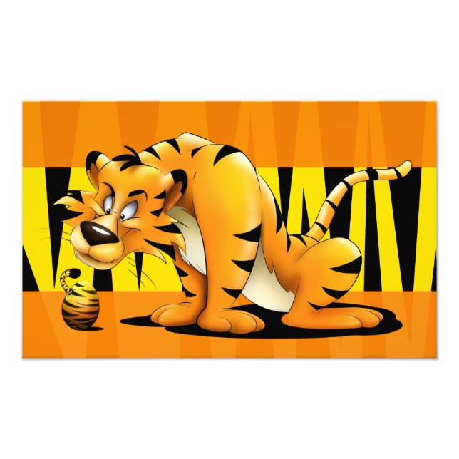 Tiger und Cub Fotodruck (Vorne)