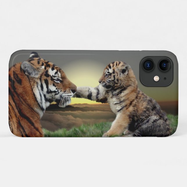 Tiger und Cub iPhone 11 Fall Case-Mate iPhone Hülle (Rückseite (Horizontal))