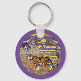 Tiger und Drache Schlüsselanhänger