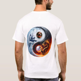Tiger und Dragon Yin und Yang T-Shirt