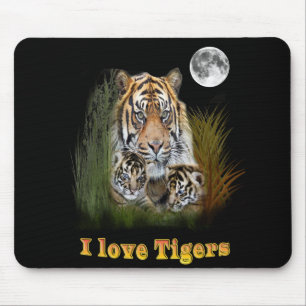 Tiger und Drehkreuze Mousepad