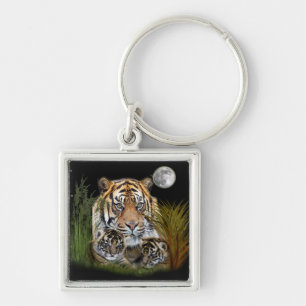 Tiger und Drehkreuze Schlüsselanhänger