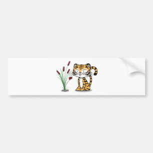 Tiger und ein Marienkäfer Autoaufkleber