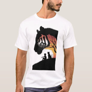 Tiger und Jungenfreunde T-Shirt