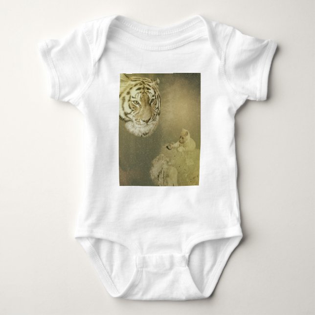 Tiger und Kitten, Baby Bodysuit Strampler (Vorderseite)